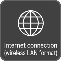 Internet connection(wireless LAN format)