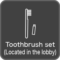 Toothbrush set(Located in the lobby)